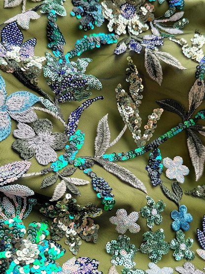 Shirt Collar Ribbon Bow Slit Embroidery Women's Dress