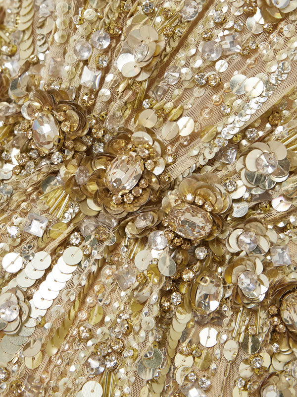 Bright Gem embellished tulle gown