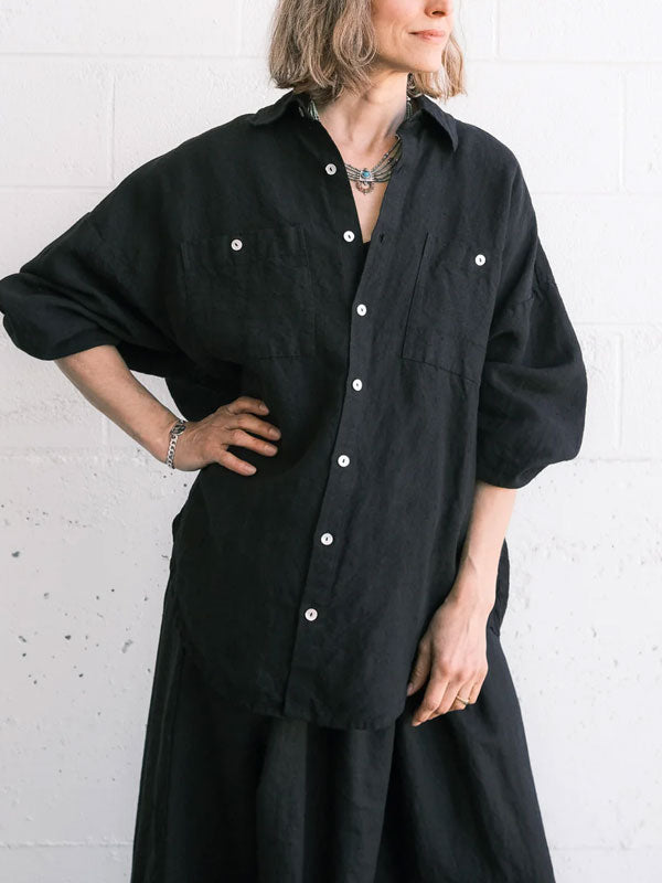 Simple Solid Color Outdoor Women's Shirt