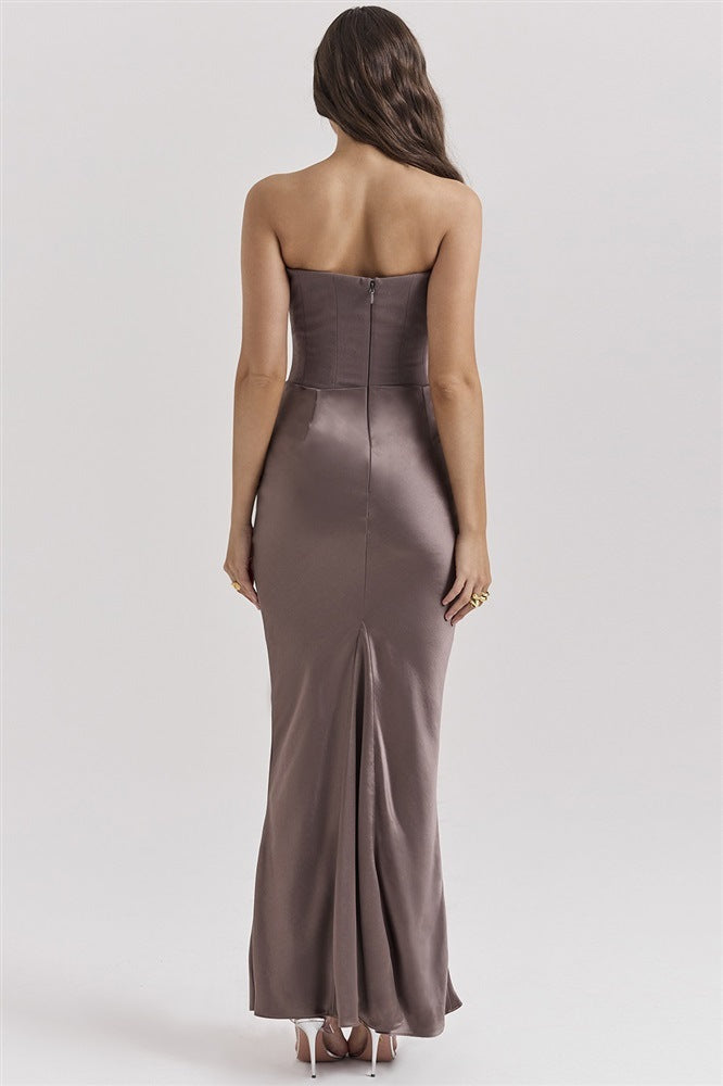 loveedsTM-Strapless sexy backless slim evening dress
