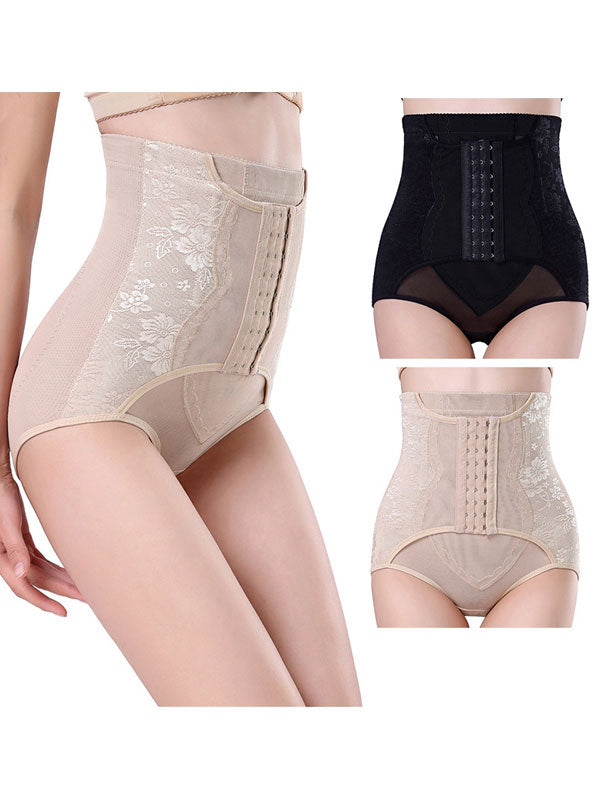 Tummy tuck panties high waist mesh anti-roll buttocks corset