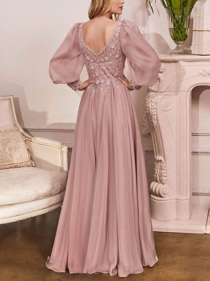 Satin embroidered elegant ladies wedding dress