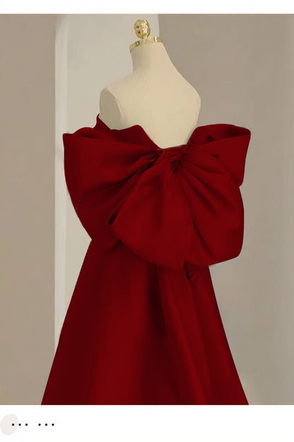 loveedsTM-red bow evening dress