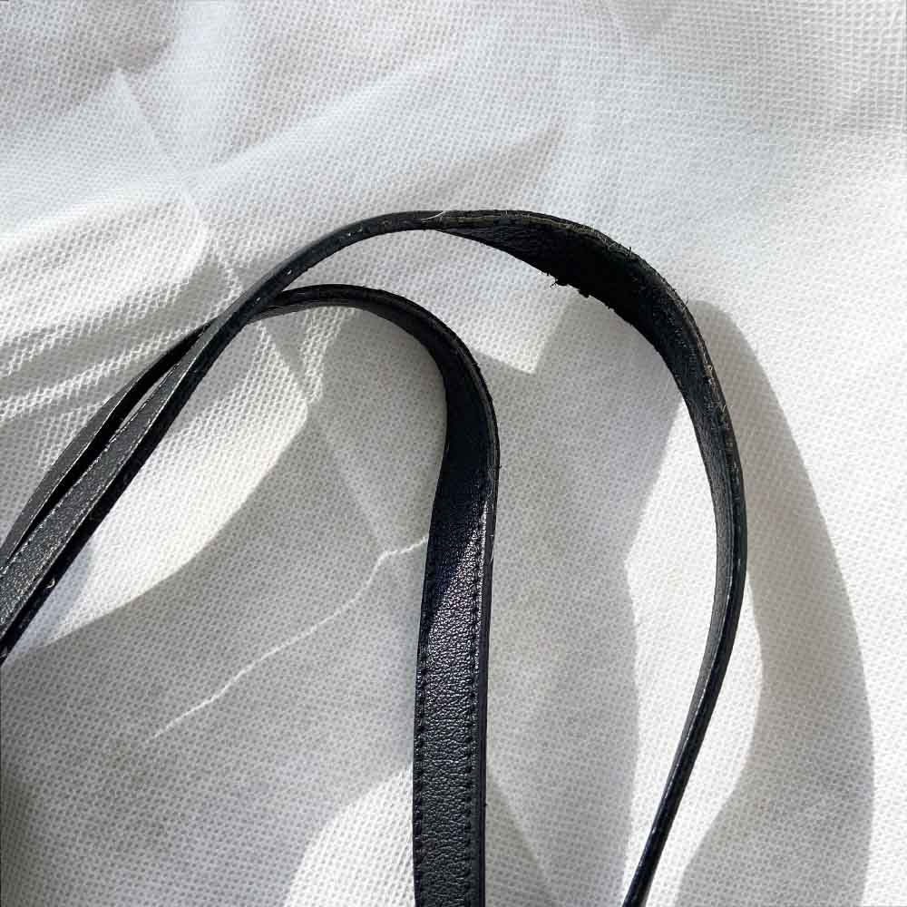 Saint Laurent Black Leather Shopper Tote