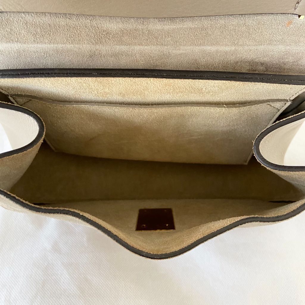 Chloé Grey Suede and Leather Drew Bag
