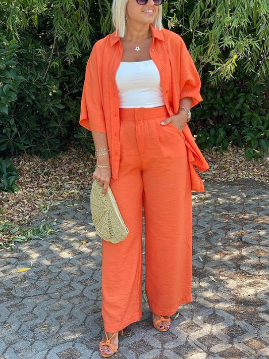 Simple Temperament Shirt Women's Suit