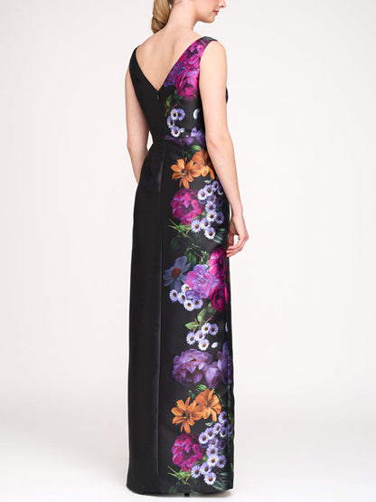 Sleeveless Printed Maxi Dress