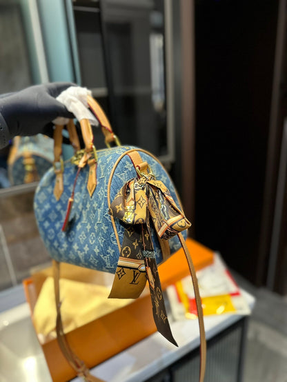 LV Denim Speedy