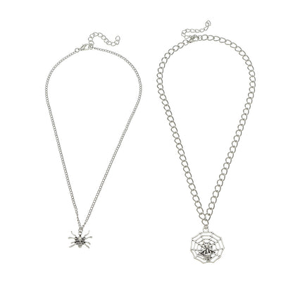 Personality multilayer spider hollow necklace