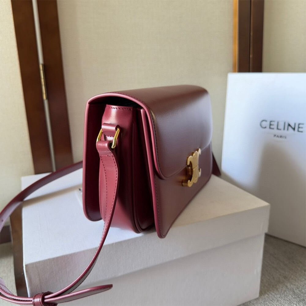 CELINE CLASSIQUE TRIOMPHE BAG in shiny calfskin