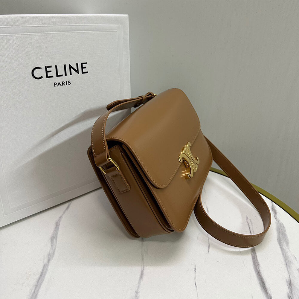 CELINE CLASSIQUE TRIOMPHE BAG in shiny calfskin