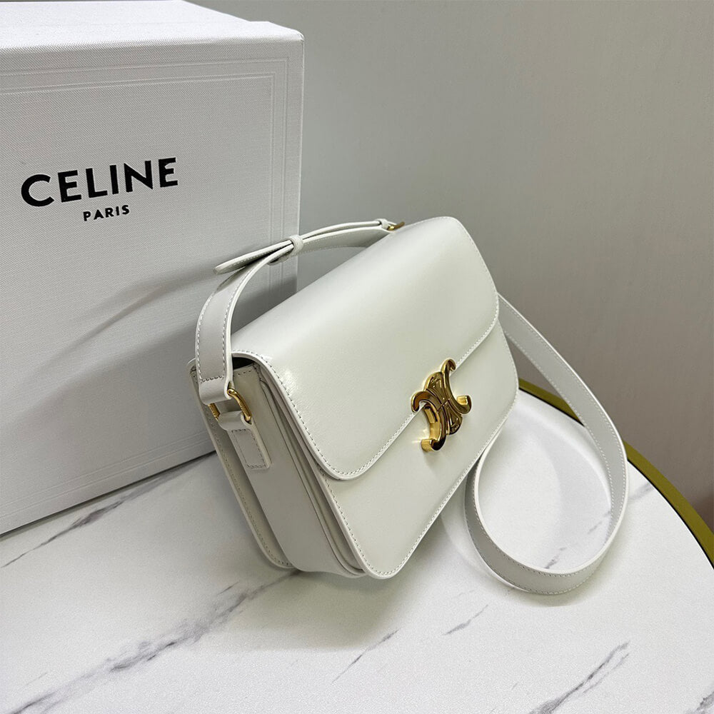 CELINE CLASSIQUE TRIOMPHE BAG in shiny calfskin