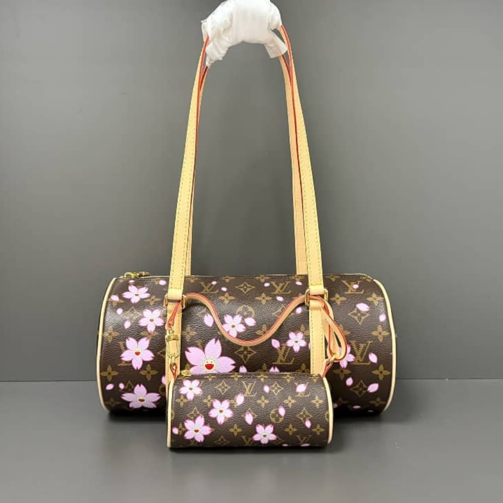 LOUIS VUITTON X MURAKAMI PAPILLON SAKURA BROWN 27CM M13097