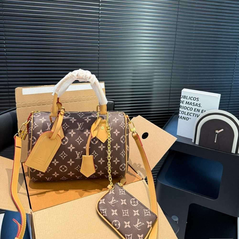LOUIS VUITTON SPEEDY P9 BANDOULIÈRE 25 MONOGRAM BROWN 25CM M24443