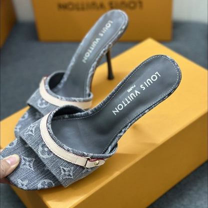 LOUIS VUITTON 6AM MULE GRAY 1ADIGT