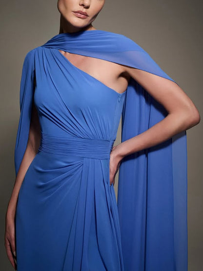 Off-shoulder Solid Color Maxi Dress