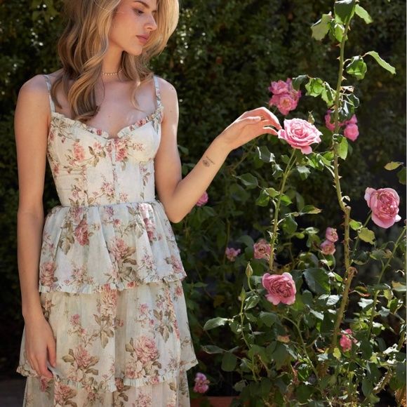 Floral Fashion Elegant Spaghetti Strap Long Chiffon Tulle Ball Gown Evening Dress Garden Party Dress Graduation Dress Prom Dress Wedding Guest Party Dress gh3983