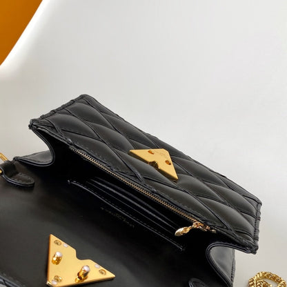 LOUIS VUITTON WALLET ON CHAIN GO 14 BLACK M13139