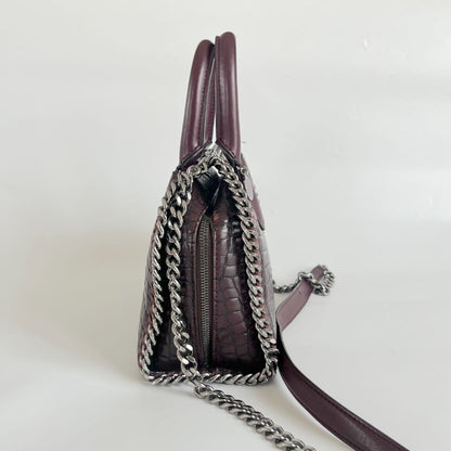 Stella McCartney Falabella Box Crocodile top handle bag