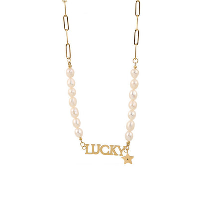 Fashion LUCKY Pearl Necklace