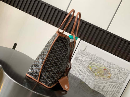 Goyard Artois Tote Coated Canvas brown handbag