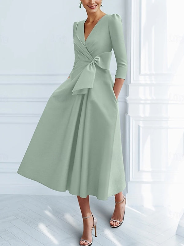 A-line Cocktail with Bow Dress