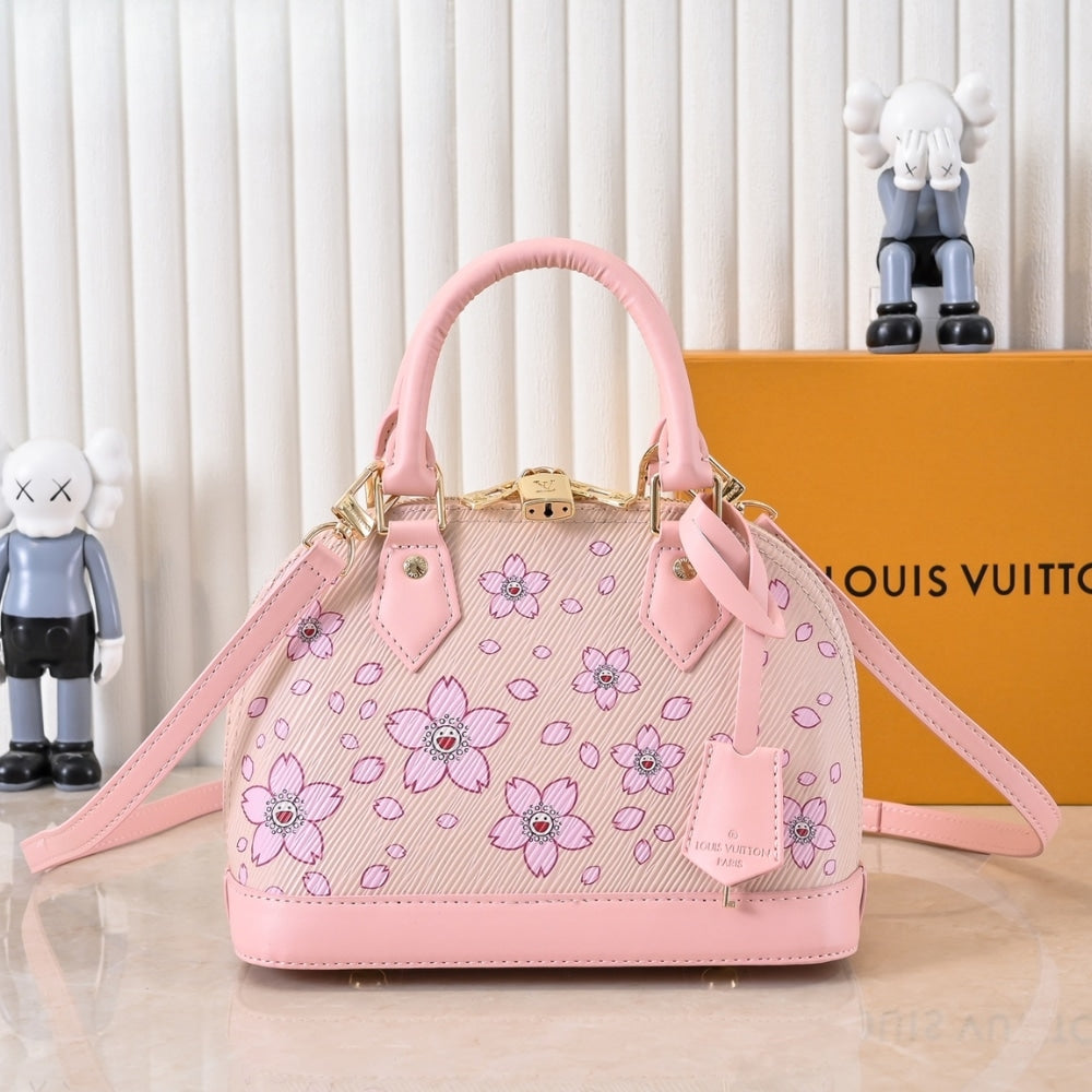 LOUIS VUITTON X TAKASHI MURAKAMI ALMA BB PINK 25CM M13104