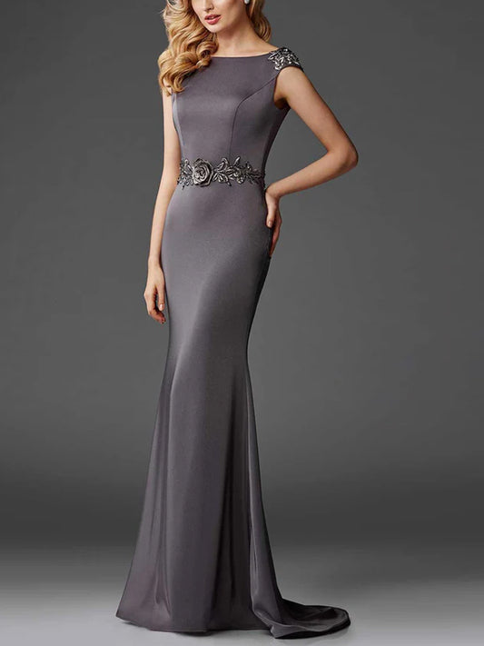 Round Neck Sleeveless Solid Color Maxi Dress