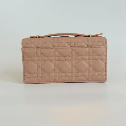 Dior Lady Dior top handle clutch bag