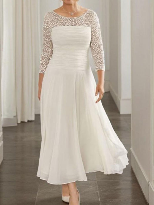 Chiffon Lace Temperament Elegant Women's Dress