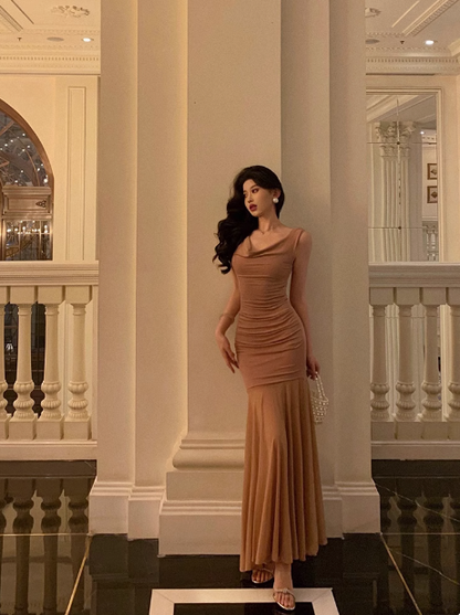 Vintage Mermaid Sleeveless 18th Birthday Dress Party Gown Birthday Outfits For Women DP0199