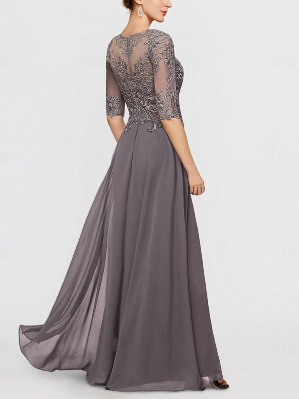 Round Neck Lace Solid Color Jumpsuit