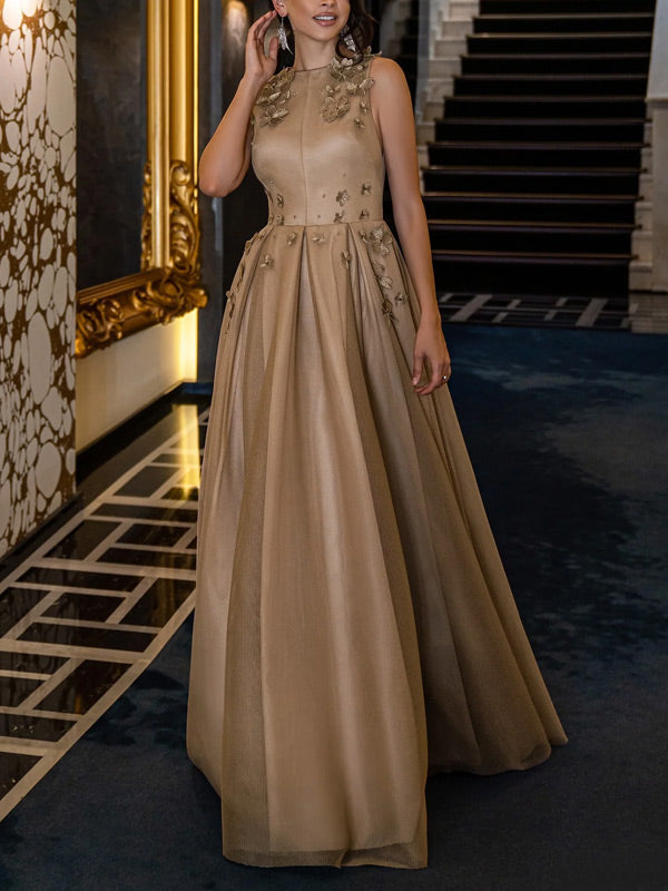 Handmade Applique Temperament Women's Dress