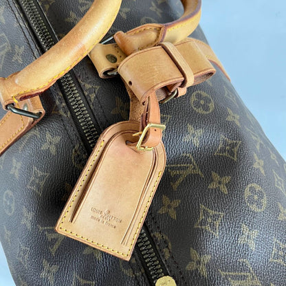 Louis Vuitton brown monogram canvas Keepall 55 Duffel vintage bag