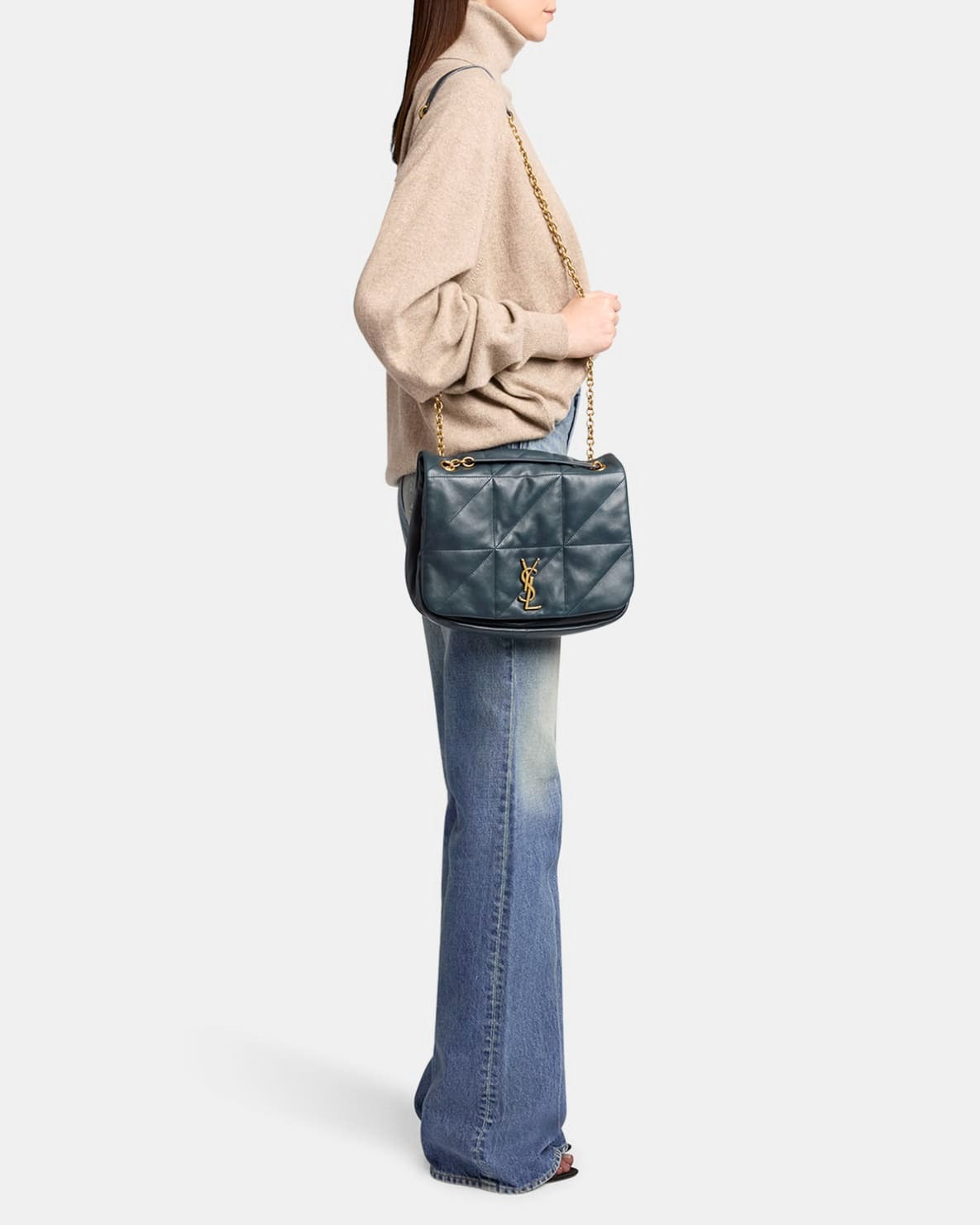 Saint Laurent Jamie 4.3 Medium YSL Crossbody Bag in Calfskin