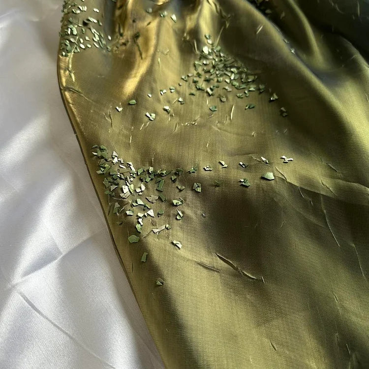 Green Elegant Exquisite Beaded Long Chiffon Ball Gown Evening Gown Party Dress gh4235