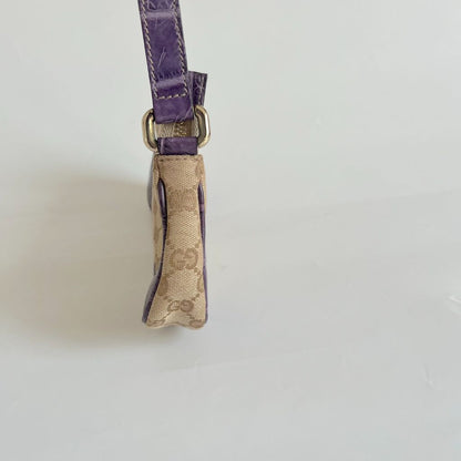 Gucci Beige Guccisima Vintage Small Shoulder Bag