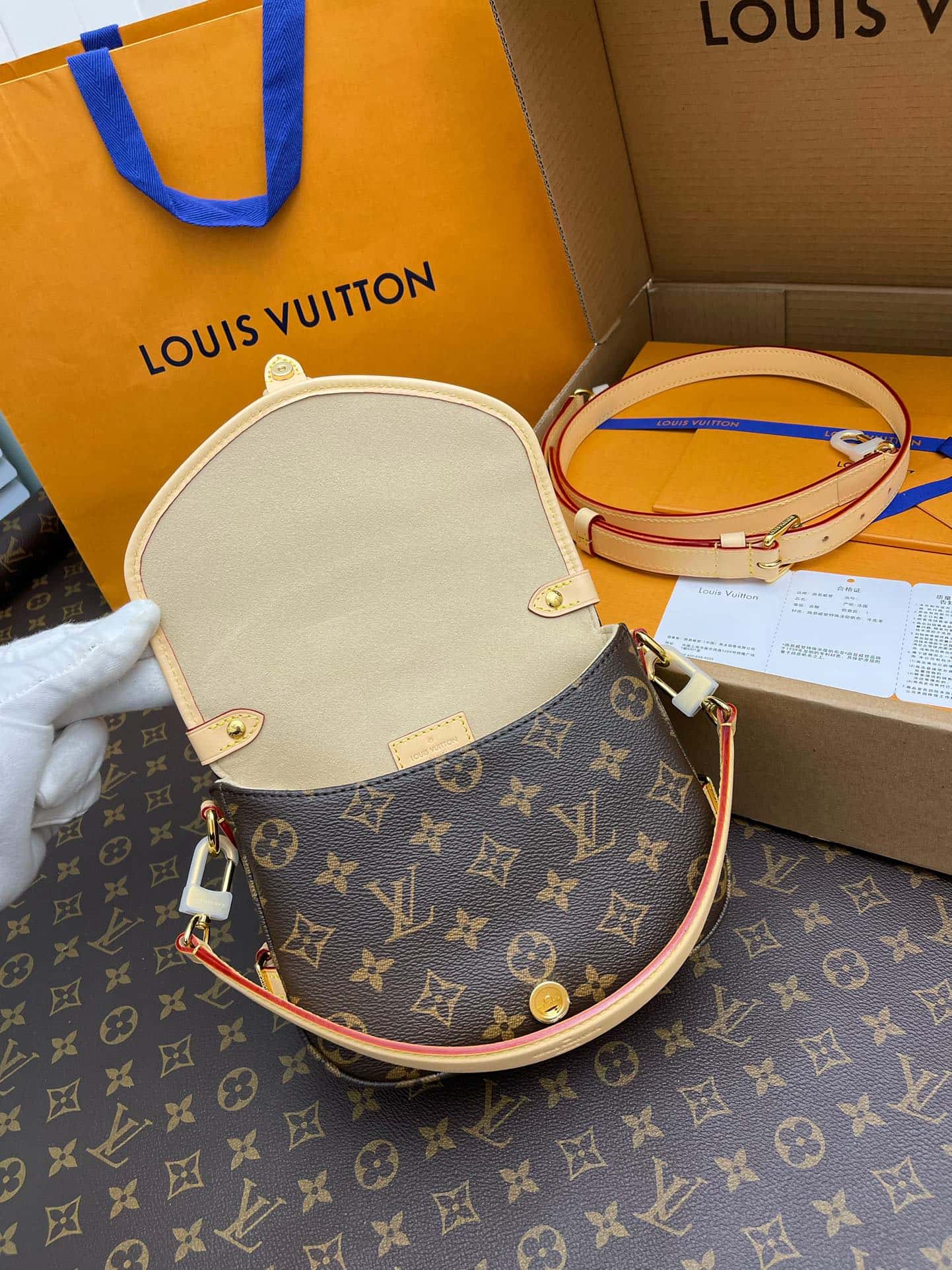 Louis Vuitton Monogram Saumur Handbag