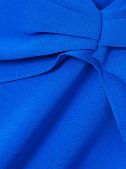 Round Neck Solid Color Maxi Dress