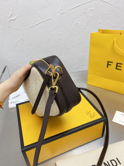 Fendi Camera Case Monogram Leather / Canvas