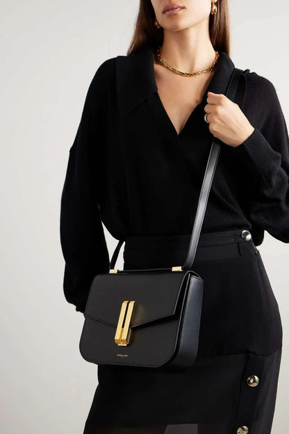 DEMELLIER + NET SUSTAIN Vancouver leather shoulder bag