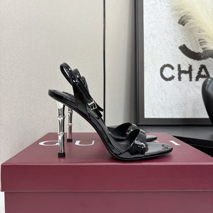 GUCCI WOMEN SLINGBACK SANDAL BLACK 812999 BNC00 1000