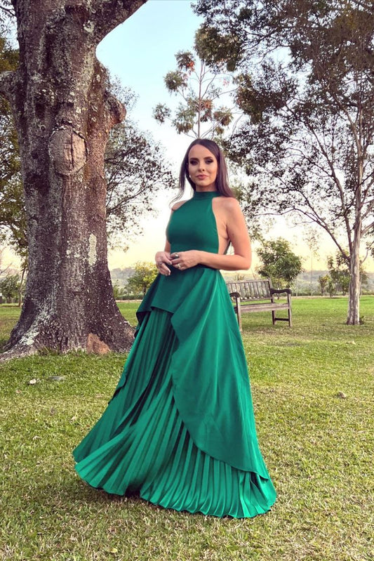 Green Elegant Fashion Suspender Long Satin Prom Dress Evening Dress Wedding Mother Dress Party Dress  gh3786