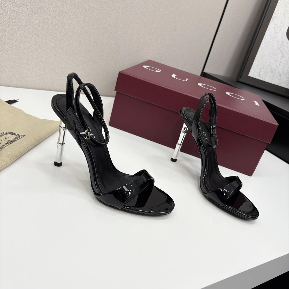 GUCCI WOMEN SLINGBACK SANDAL BLACK 812999 BNC00 1000