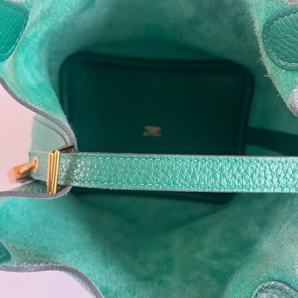 Hermès Picotin Lock 18 Taurillon Clemence Vert Vertigo Bag