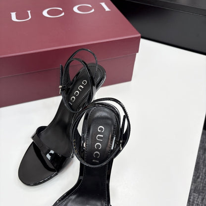 GUCCI WOMEN SLINGBACK SANDAL BLACK 812999 BNC00 1000