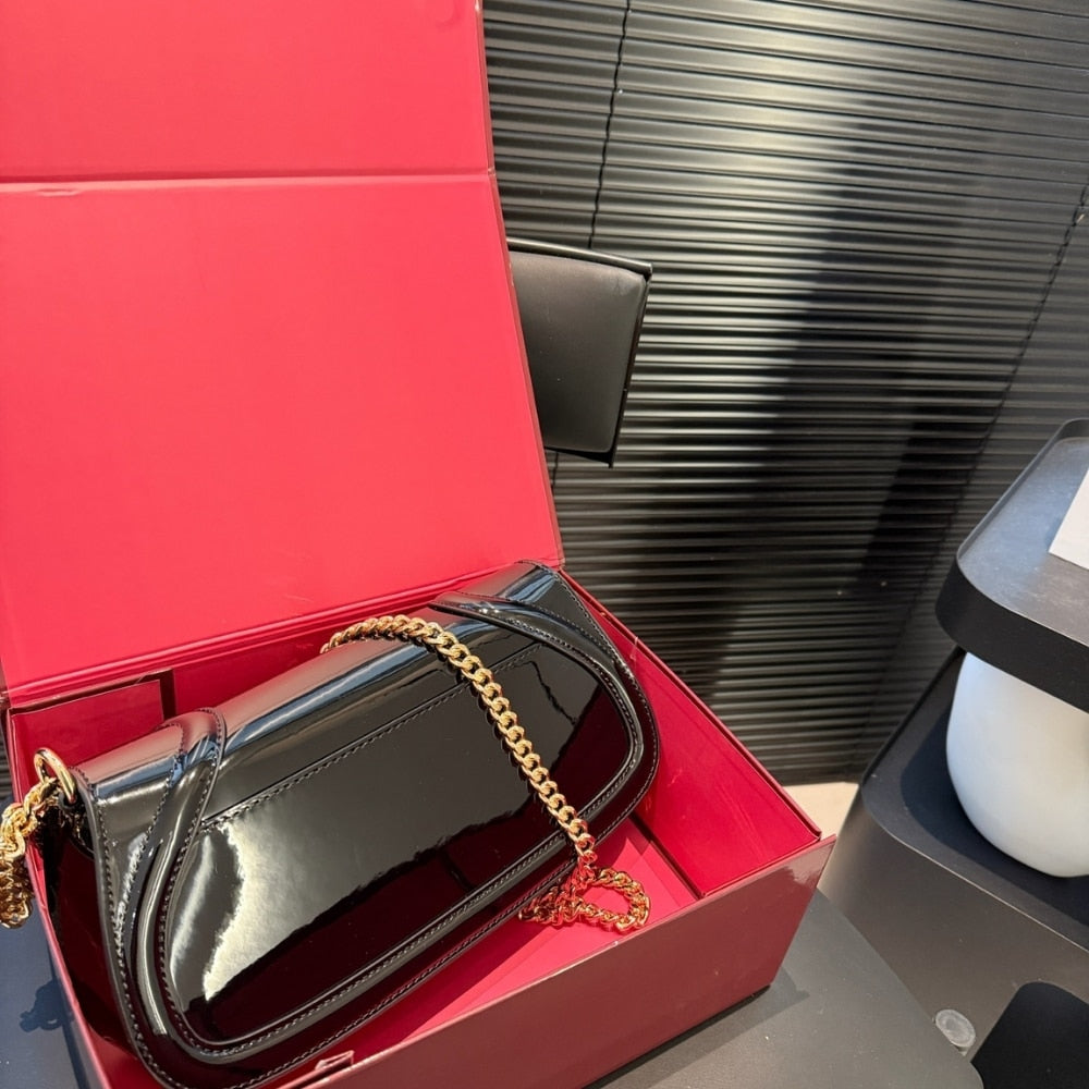 GUCCI BLONDIE SMALL SHOULDER BAG BLACK 29CM 814952 AAEEY 1000