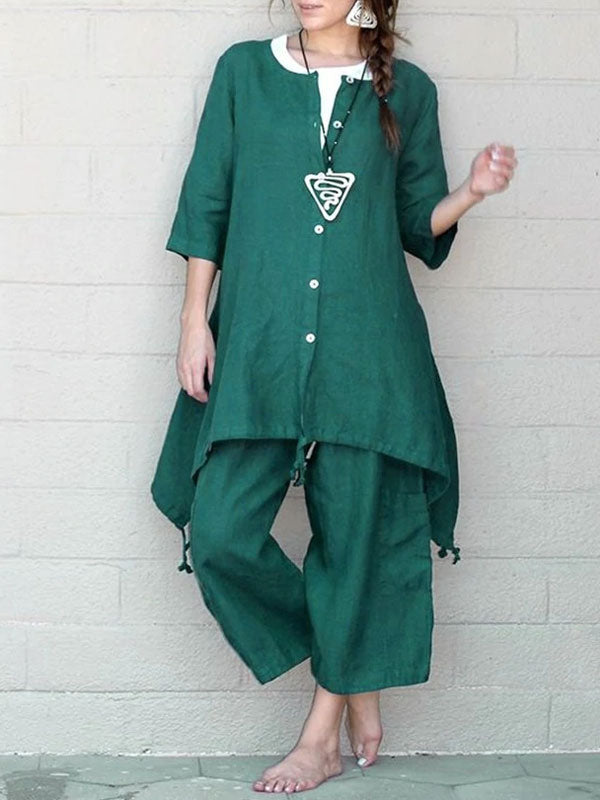 Long Shirt Simple Women's Suit