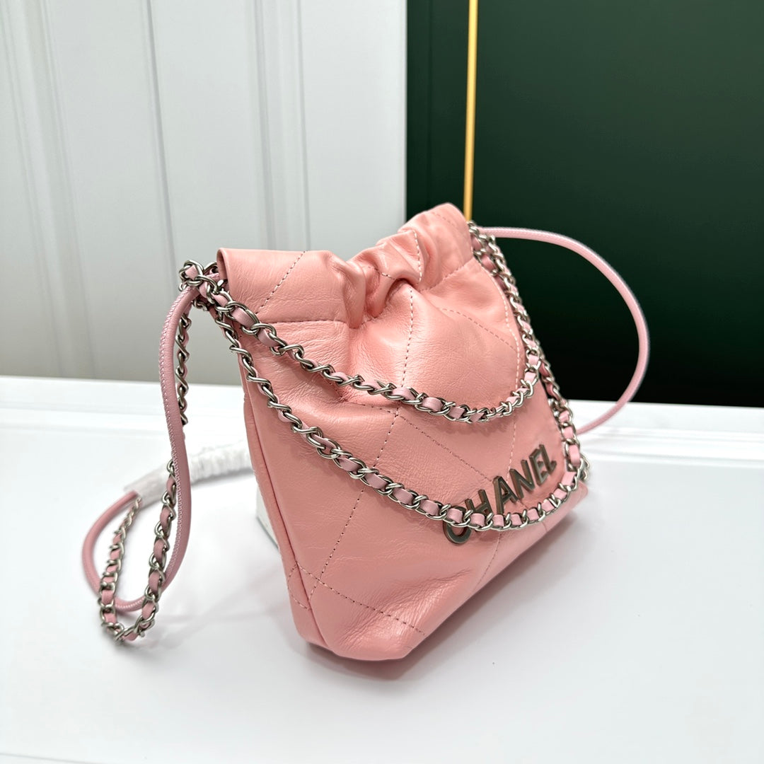 Chanel 22 Mini Handbag Pink