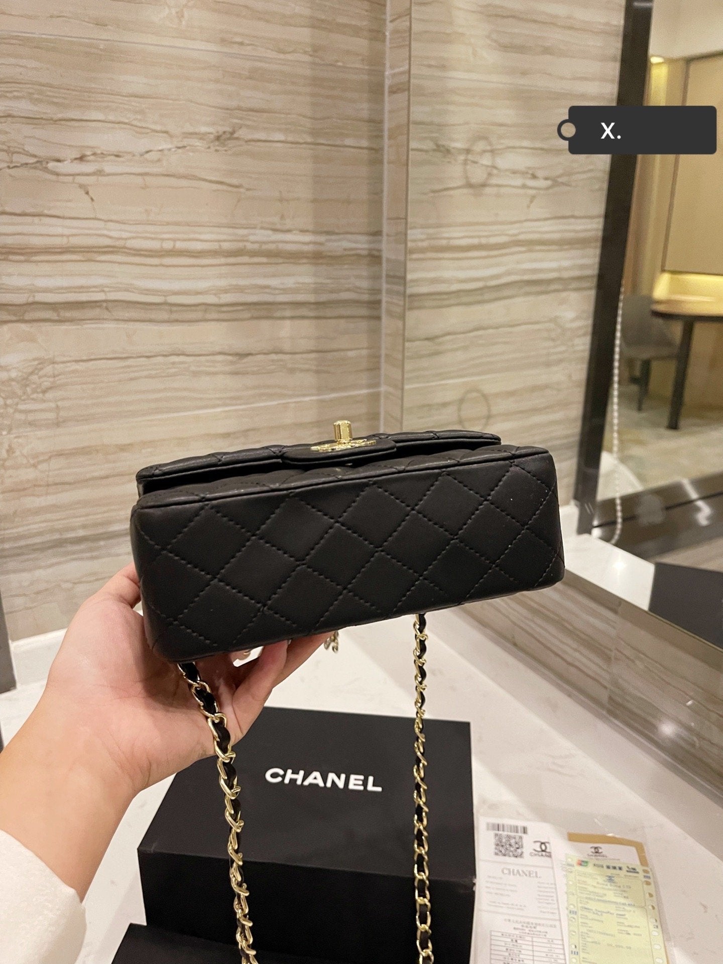 Chanel Seasonal Mini Rectangle Black